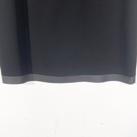 RAG & BONE Women’s Nudie Black Faux Leather Trimmed Sheath Mini Dress - Picture 5 of 8